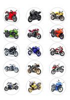 Картинка для капкейков Мотоциклы auto0022