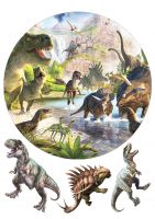 Картинка для торта Динозавры dinozavr014
