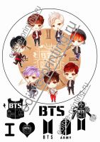 Картинка для торта "Группа BTS" 3