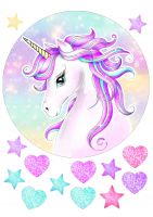 Картинка для торта Единорог unicorn018